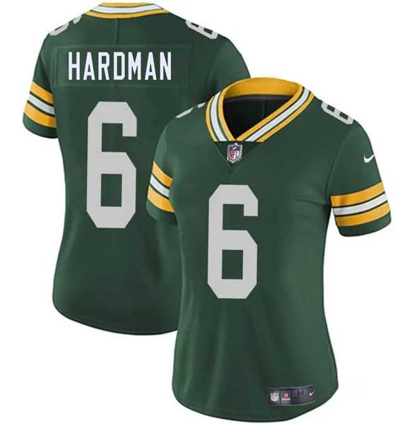 Womens Green Bay Packers #6 Mecole Hardman Green 2025 Vapor Untouchable Limited Stitched Jersey Dzhi->green bay packers->NFL Jersey